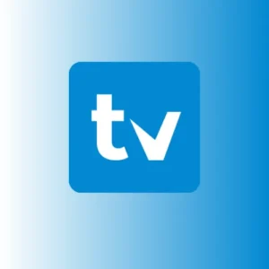 Logo aplikacji TiviMate, która oferuje profesjonalne funkcje i minimalistyczny design, idealny do oglądania telewizji IPTV na Smart TV.

