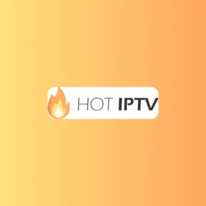 Czerwone logo z symbolem ognia i napisem "Hot Player", podkreślające dynamiczny i szybki charakter aplikacji.

