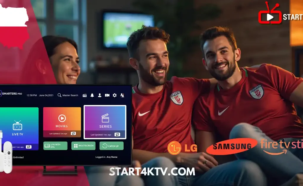 Kibice oglądają IPTV na Smart TV z aplikacją IPTV Smarters Pro – poradnik jak zainstalować IPTV na Smart TV od Start4kTV